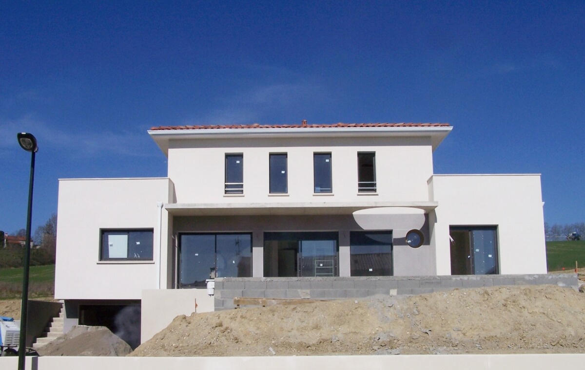 Maison contemporaine - extérieur