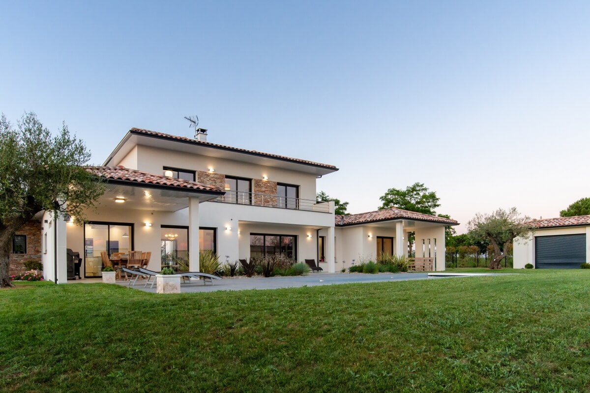 Maison contemporaine - extérieur