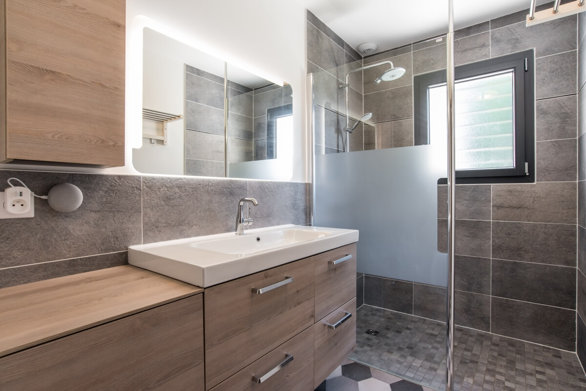 Maison contemporaine toulouse  - douche italienne