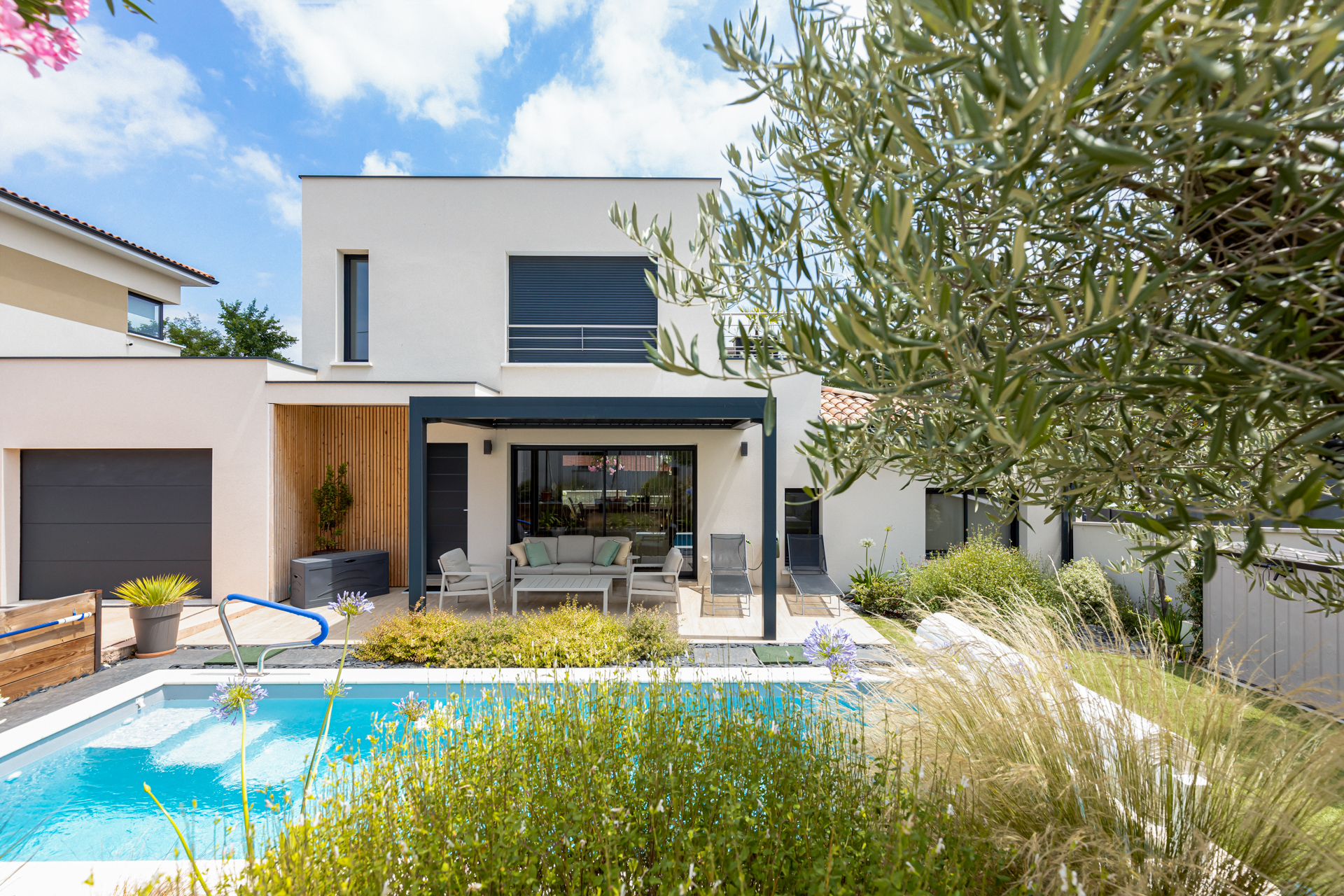 Maison individuelle toulouse-constructeur de maison toulouse, piscine 