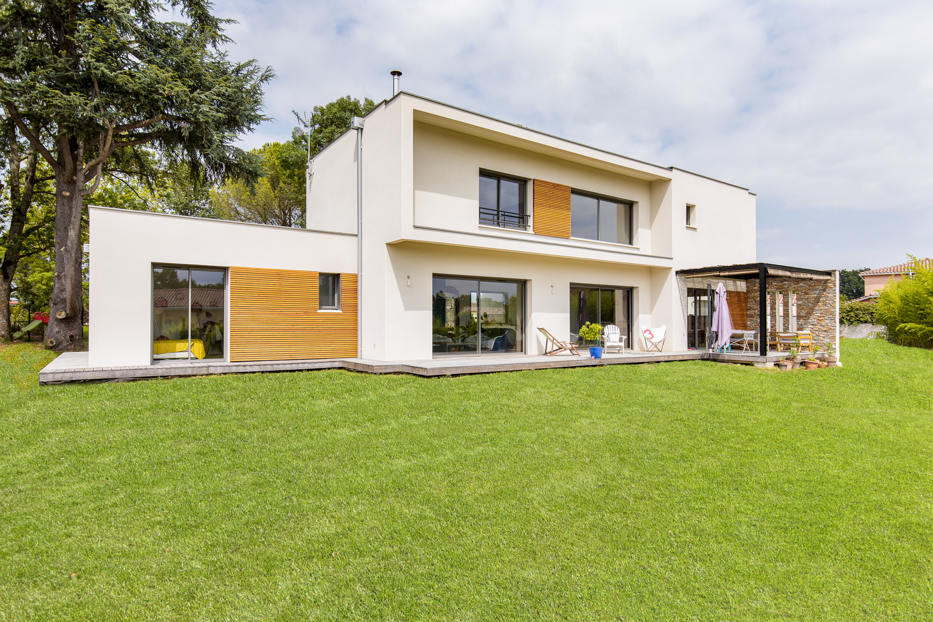 constructeur de maison toulouse, villa contemporaine